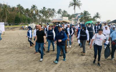 Realiza alcalde JM Unánue recorrido de supervisión por las playas de Boca del Río
