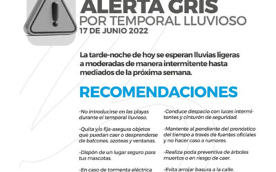 Emite Ayuntamiento de Boca del Río recomendaciones por lluvias y Alerta Gris