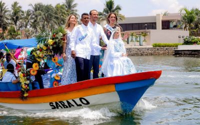 Encabeza Alcalde JM Unánue el tradicional paseo acuático de nuestra señora Santa Ana