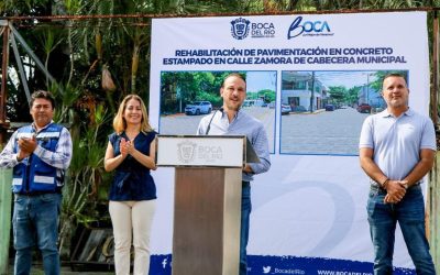 Vamos a detonar el desarrollo económico y social del corazón de Boca del Río con obras de calidad: Alcalde JM Unánue