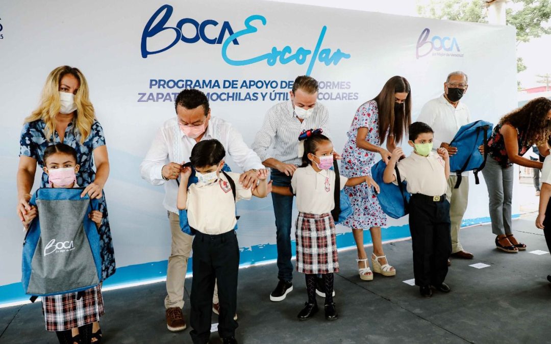 Alcalde JM Unánue pone en marcha el programa “Boca Escolar” en escuelas públicas de Boca del Río