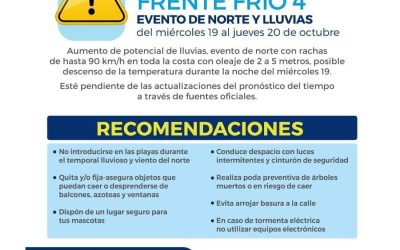 Reproduce alerta gris Protección Civil de Boca del Río por Frente Frío #4