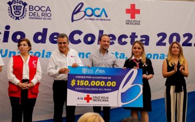 Refrenda Alcalde JM Unánue su apoyo a la Cruz Roja Mexicana sumándose a la Colecta 2022
