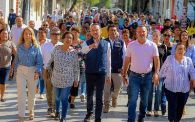 Inaugura Alcalde JM Unánue la calle Zamora en el corazón de Boca del Río