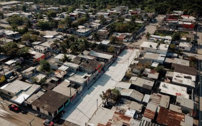 Supervisa Alcalde JM Unánue obras de drenaje y pavimentación en la Carranza