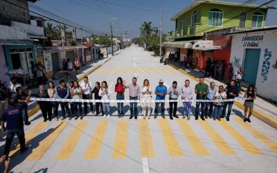 Entrega Alcalde JM Unánue rehabilitación integral de la Calle 20 con concreto hidráulico