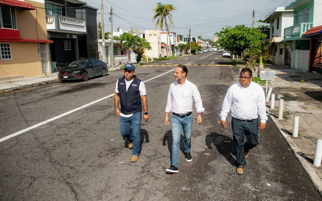 Anuncia Alcalde JM Unánue la pavimentación de la calle Mar Mediterráneo en el Fracc. Costa Verde